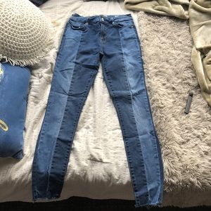 PacSun Two toned high waisted ankle jeggings